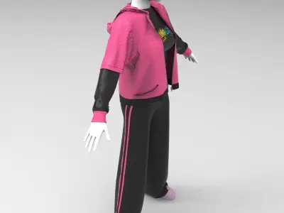 HipHop Street Fashion  3D model