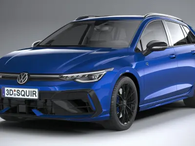 Volkswagen Golf R Variant 2025 3D model
