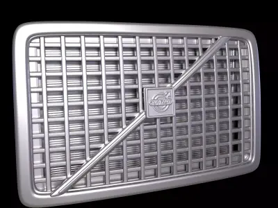 VOLVO VNL TRACTOR TRUCK 2002 FRONT GRILL 3D print model