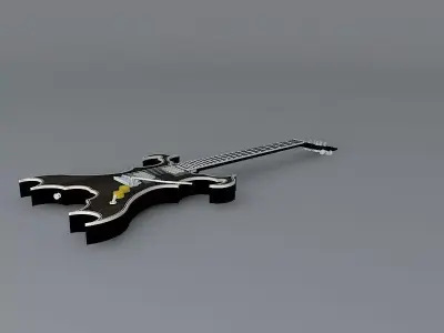 The black widow guitar Free 3D model