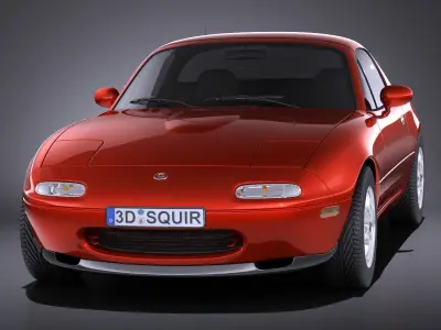 Mazda MX-5 Miata 1989-1997 VRAY 3D model