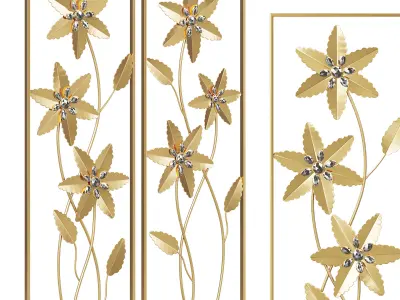 Rosdorf park 2 piece metal wall decor 3D model