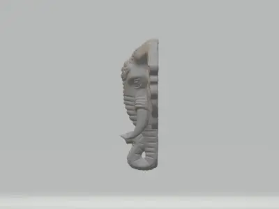 Elephant Head Pendant  3D print model