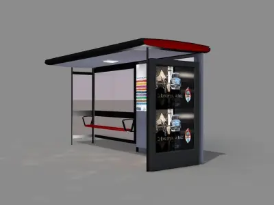 ponto de onibus Ingles 3D model