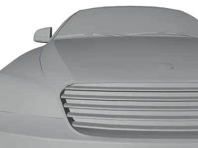 White german SUV unbranded 3D model