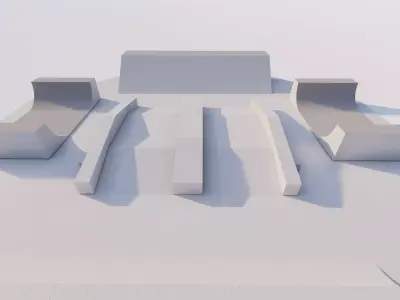 Skatepark-Skate Park PACK 3D model get