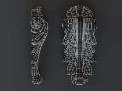 3D Console Classic model Low-poly 3D model