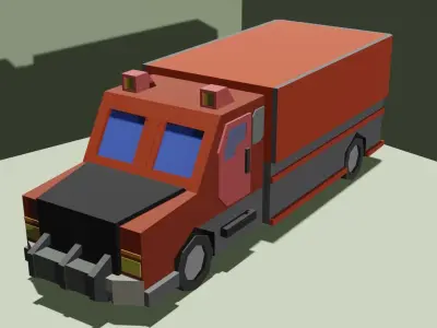 Urban transport Free low-poly 3D model