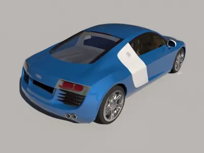 Audi R8 3D model 19