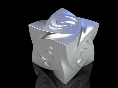 cubestone silver cube 3D print model