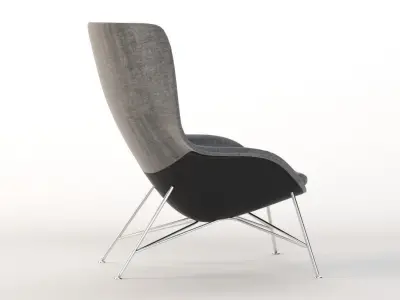 Herman Miller Striad High Back Lounge Chair 3D model