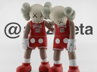 Kaws Chicago Bulls Along The Way for Print 3D print model