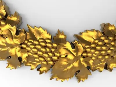 carved frame 3D model