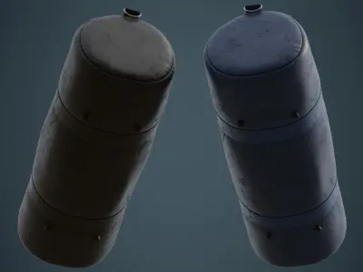 Gym Bag 1B Low-poly 3D model