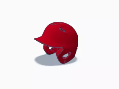 Baseball Helmet 3D Model STL FBX OBJ Digital Download 3D print model