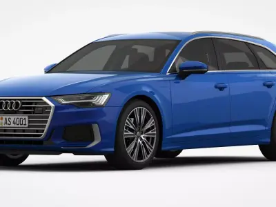 Audi A6 S-Line Avant 2019 3D model