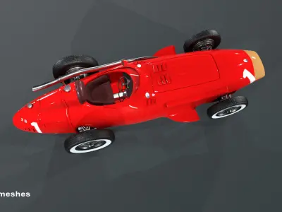 Maserati 250F Grand Prix - PBR Low-poly 3D model