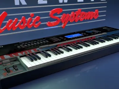 Kurzweil k2500 Synthesizer 3D model