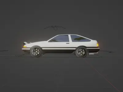 car totaya ae 86 3D model