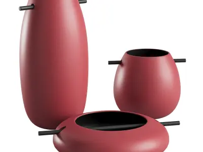 Set of vases Asia by Roche Bobois 3D model