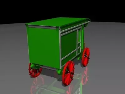 Toy Truck Low-poly 3D model