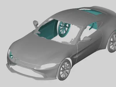 Aston Martin Vantage screen model  3D model