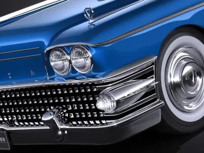 Buick Riviera Super 1958 3D model