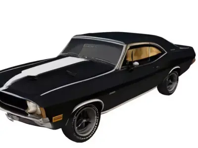 90s muscle car 3D model