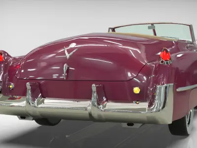 CADILLAC 1949 SERIE 62 convertible Low-poly 3D model