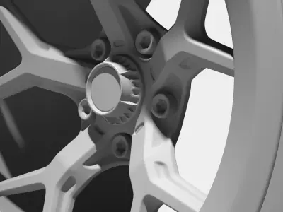 Brixton Forged x Jon Olsson Wheel Rim 3D Model 3D model