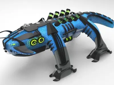 greetos the raptile Free 3D model