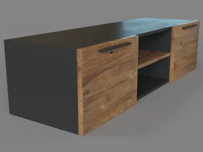 Rigby 55 Small Floating Media Console 3D model