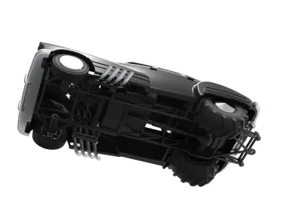 Old school pulling truck 2wd Car shell Scale 1 to 25 3D print model