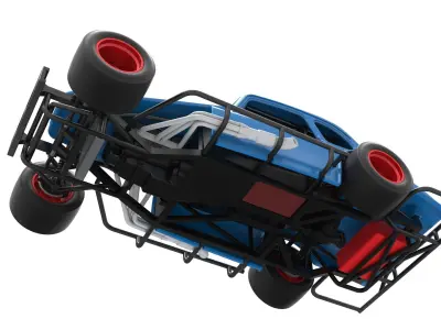 Vintage Asphalt Modified stock car V5 Scale 1 to 25 3D print model