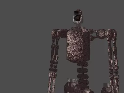 Worker drone from another world Free low-poly 3D model