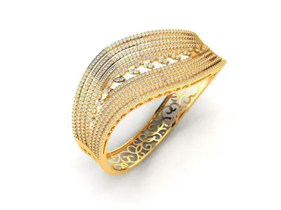 Women Bracelet 3dm STL Render Details 3D print model