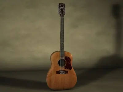 Washburn heritage 12 string Guitar 3D model