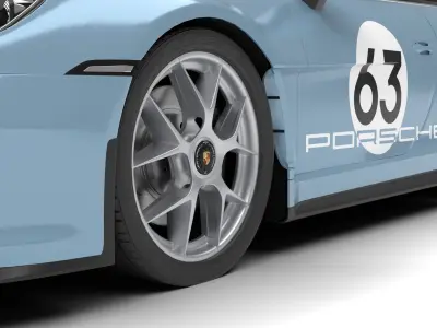 Porsche 911 S-T 2024 3D model