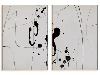 Abstract Painting Frame set 3D model 228