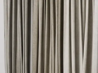 hadi curtain 64 Low-poly 3D model