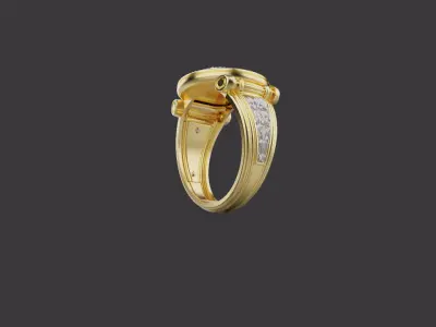 Bear Ring 53151 3D print model
