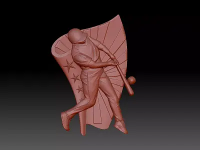 Baseball 3D print model