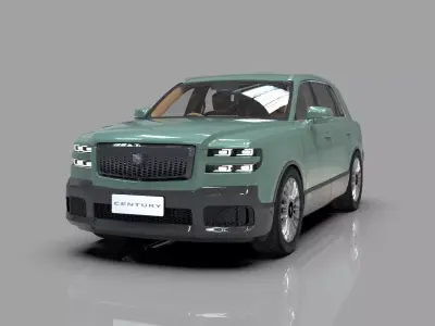 Toyota Century SUV 2024 HQ interior 3D model