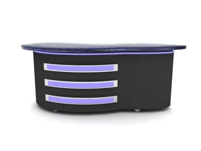 Virtual Tv Studio Desk 3D model