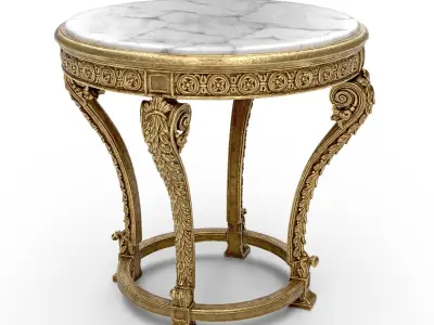 Roberto Giovannini Side Table 1425 Low-poly 3D model