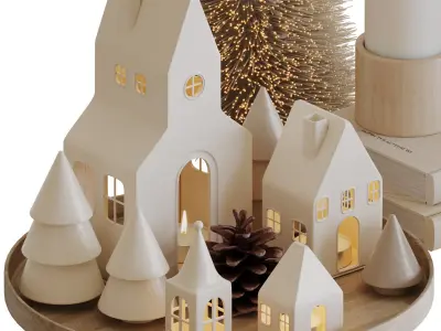 Decorative Set-06-Christmas Decor 3D model