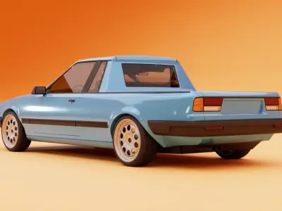 80s generic ute 3D model