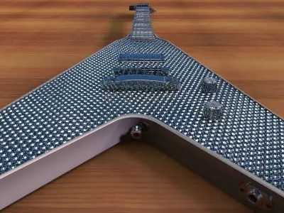 Washburn V Rhinestone 3D model