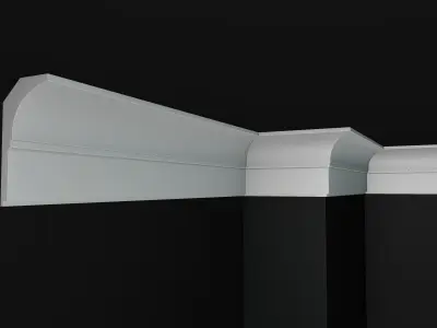 Plaster Cornice Pack Low-poly 3D model