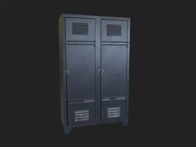 Locker Low-poly 3D model